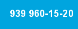 939 960-15-20 939 960-15-20